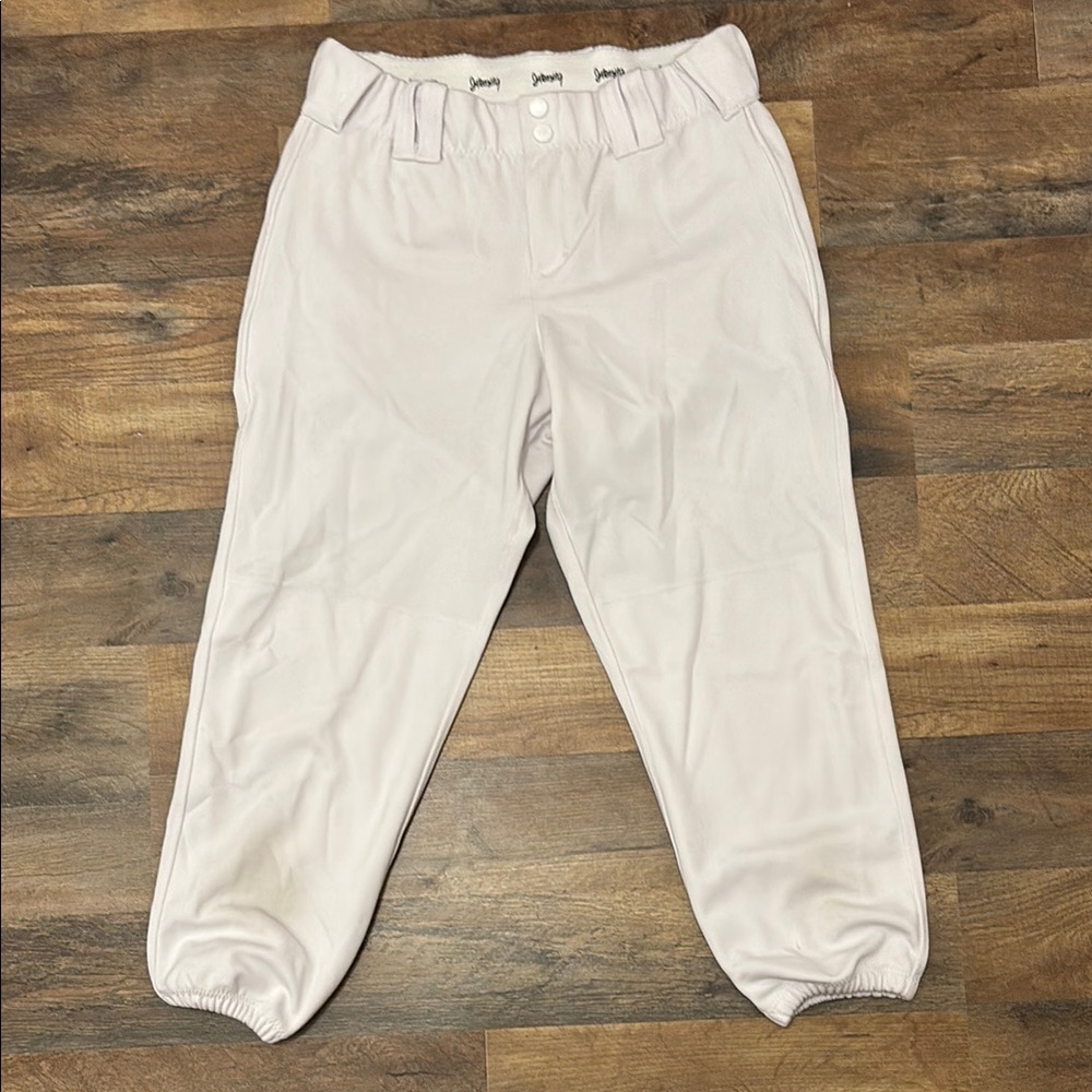 White Intensity Softball Pants